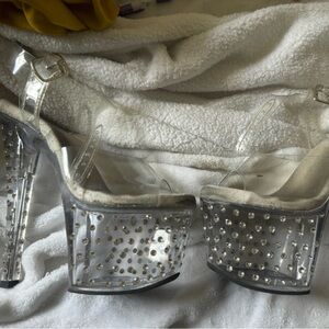 worn dancer heels